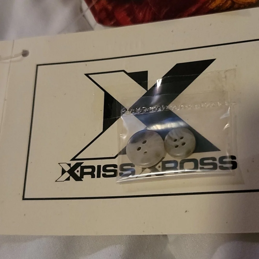NWT Xriss Xross Silk Multi Color Shirt - Picture 6 of 7